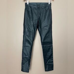 {Banana Republic Factory} Skinny Fit Coated Jeans in Black - Womens 26 / 2